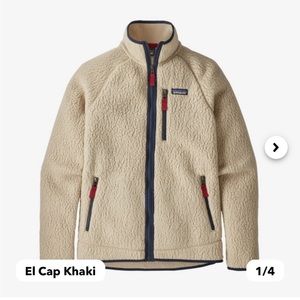 NWOT Men’s Retro Pile Fleece Jacket